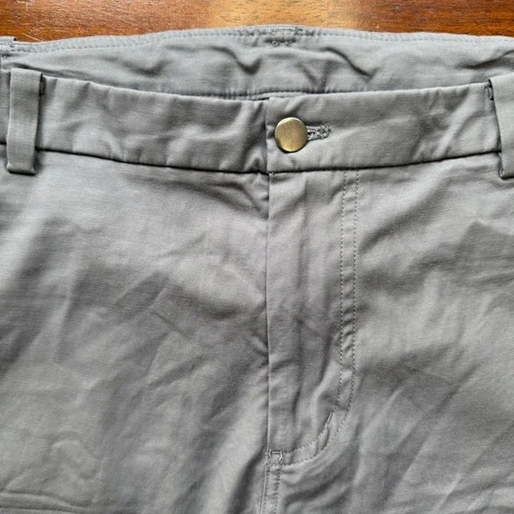 Lululemon Commission Pant Slim Mens 34 Gray Chino Style Performance Trousers - Picture 3 of 14